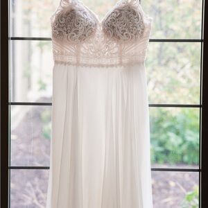 Elegant White Lace Gown